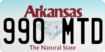 AR license plate 990MTD
