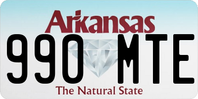 AR license plate 990MTE