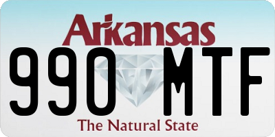 AR license plate 990MTF