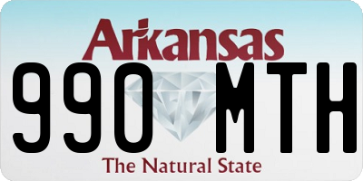 AR license plate 990MTH