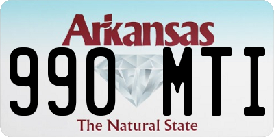 AR license plate 990MTI
