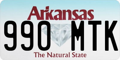 AR license plate 990MTK