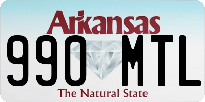 AR license plate 990MTL