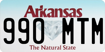 AR license plate 990MTM