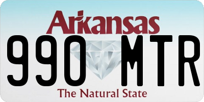 AR license plate 990MTR