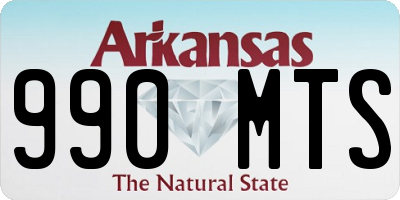 AR license plate 990MTS