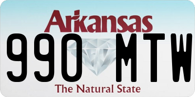 AR license plate 990MTW