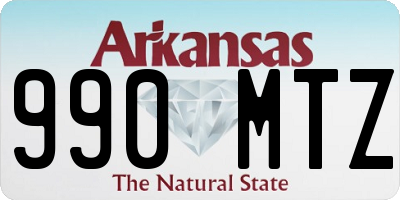 AR license plate 990MTZ