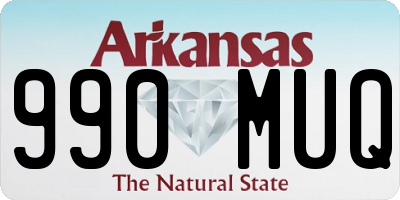 AR license plate 990MUQ