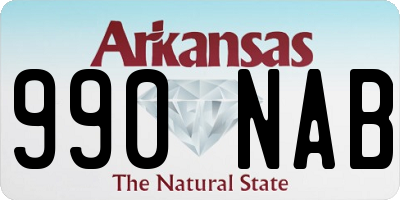 AR license plate 990NAB