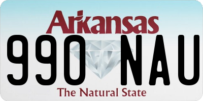 AR license plate 990NAU