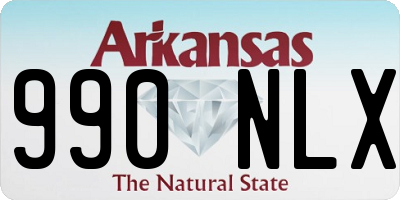 AR license plate 990NLX