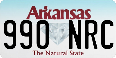 AR license plate 990NRC
