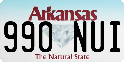 AR license plate 990NUI