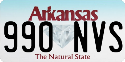 AR license plate 990NVS