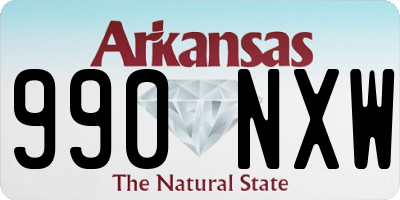 AR license plate 990NXW