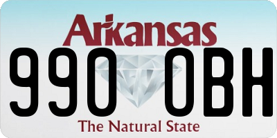 AR license plate 990OBH