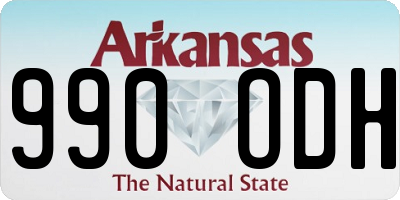 AR license plate 990ODH