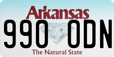 AR license plate 990ODN