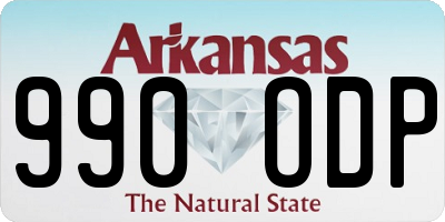 AR license plate 990ODP