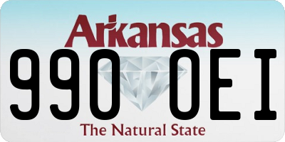 AR license plate 990OEI