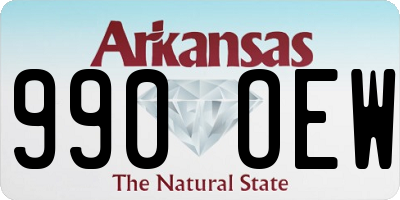 AR license plate 990OEW