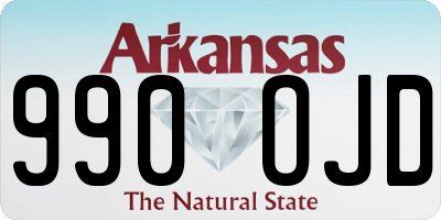 AR license plate 990OJD