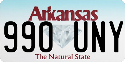 AR license plate 990UNY