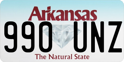 AR license plate 990UNZ