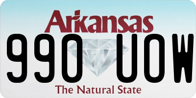 AR license plate 990UOW