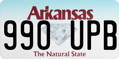 AR license plate 990UPB