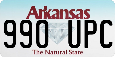 AR license plate 990UPC