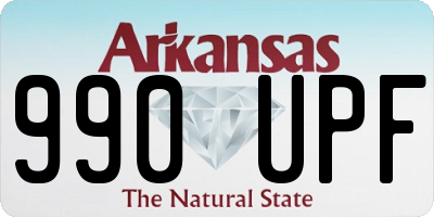 AR license plate 990UPF