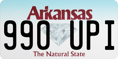 AR license plate 990UPI