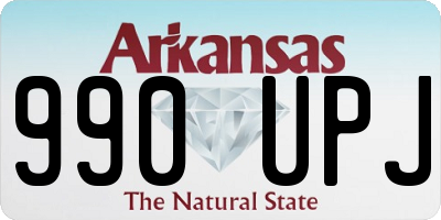 AR license plate 990UPJ