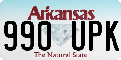 AR license plate 990UPK