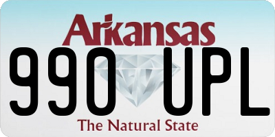 AR license plate 990UPL