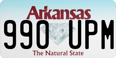 AR license plate 990UPM