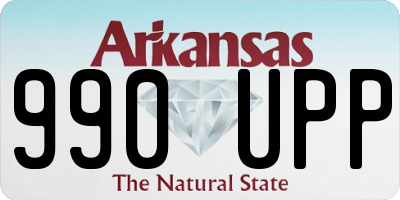 AR license plate 990UPP