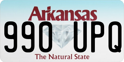 AR license plate 990UPQ