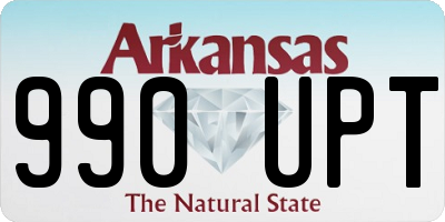 AR license plate 990UPT