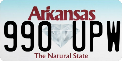 AR license plate 990UPW