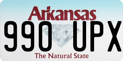 AR license plate 990UPX