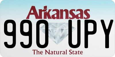 AR license plate 990UPY