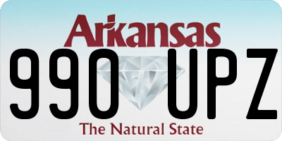 AR license plate 990UPZ