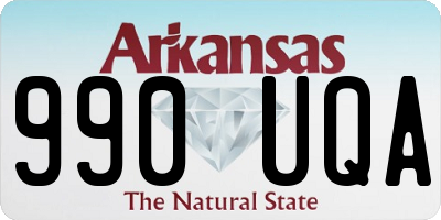 AR license plate 990UQA