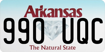 AR license plate 990UQC