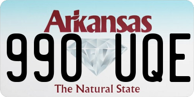 AR license plate 990UQE