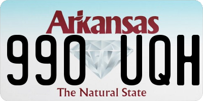 AR license plate 990UQH