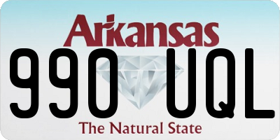 AR license plate 990UQL